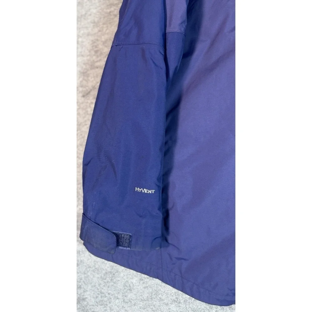 The North Face Men's XXL HyVent Waterproof Hooded‎ Rain Jacket Blue Shell